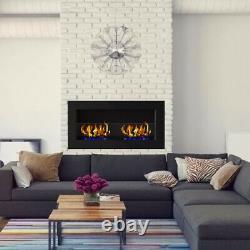Inset/Wall Mounted Bio Ethanol Fireplace Biofire Fire 900 1200 x 400 With GLASS
