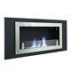 Inset /wall Mounted Bio Fire Fireplace Ethanol Flame Biofire 1100x540 With Glass