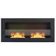 Inset/wall Mounted Glass Bio Ethanol Fireplace Biofire Fire 90/120/140 X 40 Cm