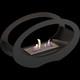 Kratki Echo Ethanol Fireplace, Freestanding Real-fire Fireplace, 15 Cm Flames