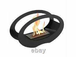 Kratki Bio Ethanol Bioethanol Fireplace B2C Echo Black Eco Product + Stones