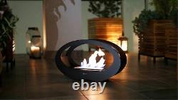 Kratki Bio Ethanol Bioethanol Fireplace B2C Echo Black Eco Product + Stones