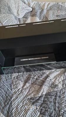 Kratki Wall mounted fireplace GOLF 2 black TÜV