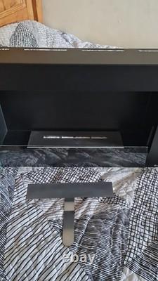 Kratki Wall mounted fireplace GOLF 2 black TÜV