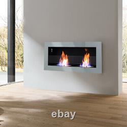 LED Fireplace Inset/Wall Mounted Glass Bio Ethanol Fireplace Biofire Fire