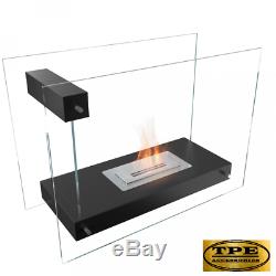 LINATE black or white- Free Standing Bio-Ethanol Bio Fireplace TUV Certified