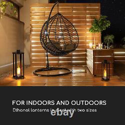 Lantern Fireplace Bio Ethanol Garden Patio Space Heater Burner Home 0.3 L Black