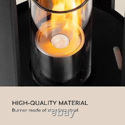 Lantern Fireplace Bio Ethanol Garden Patio Space Heater Burner Home 0.3 L Black
