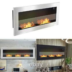 Large Bio Ethanol Fireplace Insert Wall Mount Alcohol ECO Burner Indoor Fire Pit