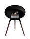 Le Feu Bio Fireplace 45cm Smoked Oak Legs With Black Base. Brand New And Unused