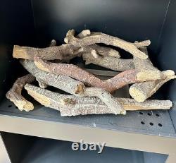 Ledbury Bio Ethanol Stove 3kW + Luxury Log Set No Flue needed Minimal Use