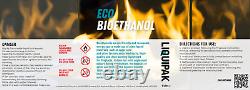Liquipak Premium Bio Ethanol Fuel 48x1L, Eco Bioethanol liquid for fireplaces