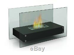 Luxus Tischkamin für Bio Ethanol ca. 70 cm, Tischfeuer Glaskamin Kaminfeuer
