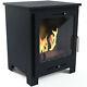 Malvern Fireplace Bio-ethanol Real Flame Imagin Fires With 6 X 1l Bottle Of Fuel
