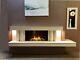 Marble & Granite Hole In The Wall Fireplace With Bio Ethanol Fire