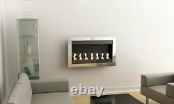 Modern Bio-Ethanol Fireplace in Steel