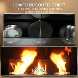 Modern Bioethanol Fireplace Indoor Burner with 1.2L Gel Ethanol Fuel Capacity