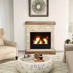 Modern Bioethanol Fireplace Indoor Burner with 1.2L Gel Ethanol Fuel Capacity