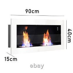 Modern Biofire Fire Wall Mounted Recessed Bio Ethanol Fireplace 900 1200 1400mm