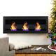 Modern Glass Bio Ethanol Fireplace With3 Burner Biofire Fire Wall Mounted/recessed