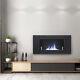 Mounted On The Wall Bio Ethanol Fireplace Insert Biofire Fire 1100mm Glass Panel