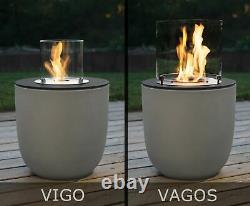 Muenkel design Vagos beton-grau BIO-Ethanol Feuerstelle Garte (FKE-0873. BGR)