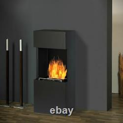 Muenkel design flip Bioethanol Kamin schwarz-grau