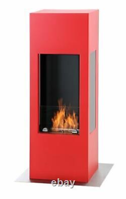 Muenkel design prism fire Bioethanolkamin 3-seitige Sicht weiß (warm)