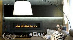 NEW LOOOONG Bio Ethanol Fire Biofire Fireplace 1400 x 420