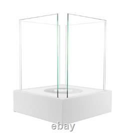 NEW Sunset Garden Mini freestanding biofireplace- White Structural Matte Finish