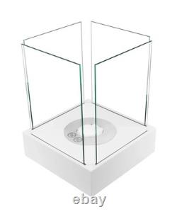 NEW Sunset Garden Mini freestanding biofireplace- White Structural Matte Finish