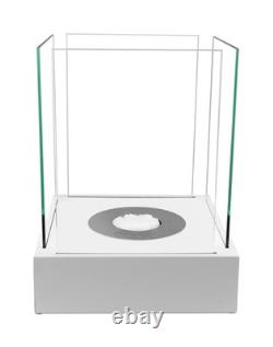 NEW Sunset Garden Mini freestanding biofireplace- White Structural Matte Finish