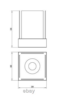 NEW Sunset Garden Mini freestanding biofireplace- White Structural Matte Finish