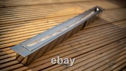 New bio ethanol container firebox burner with wool insert 1.2l 800mm curved