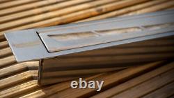 New bio ethanol container firebox burner with wool insert 1.2l 800mm curved
