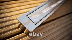 New bio ethanol container firebox burner with wool insert 1.2l 800mm curved