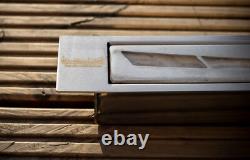 New bio ethanol container firebox burner with wool insert 1.2l 800mm curved