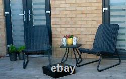 New bio ethanol large 1l fireplace burner friendly garden patio heater BLACK SAL