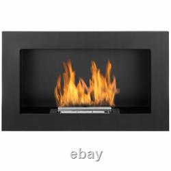Organic ethanol fireplace 650x400 eco design fire burner black + accessories