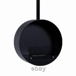 Ottawa Black, Rounded Ethanol-Deckenkamin, Lasting up to 5 Hours F, 2 Kw