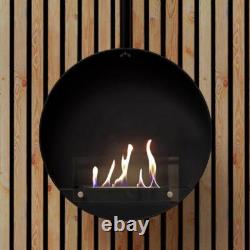 Ottawa Black, Rounded Ethanol-Deckenkamin, Lasting up to 5 Hours F, 2 Kw