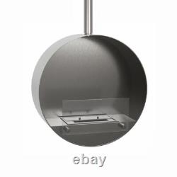 Ottawa Steel, Rounded Ethanol-Deckenkamin, Lasting up to 5 Hours F, 2 Kw