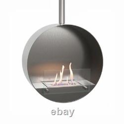 Ottawa Steel, Rounded Ethanol-Deckenkamin, Lasting up to 5 Hours F, 2 Kw