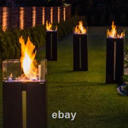 Outdoor light Garden Romeo TÜV certified bio ethanol fireplace freestand 113cm