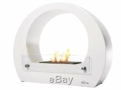 PURLINE Bio-Ethanol Fireplace White