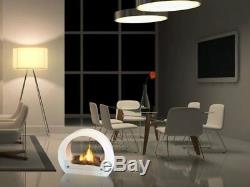 PURLINE Bio-Ethanol Fireplace White