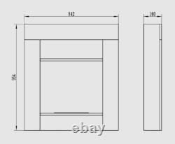 Portal bio fireplace Concrete Loft