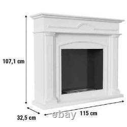 Portal bioethanol fireplace DECEMBER-TÜV white