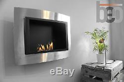 Premium Bio Ethanol Fireplace WAVE Wall Hung Modern Design Beofires