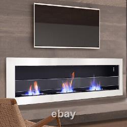 Professional Wall Mounted/Insert Bio Ethanol Fireplace Glass Biofire Fire Burner